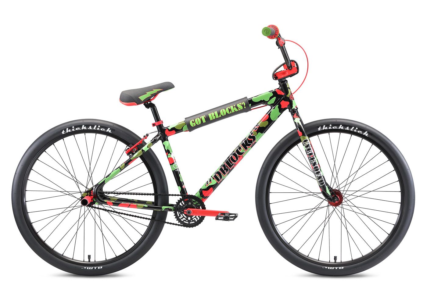 SE Bikes Dblocks Big Ripper 29R BMX Bike 2021 Red Black/Green Camo 43cm